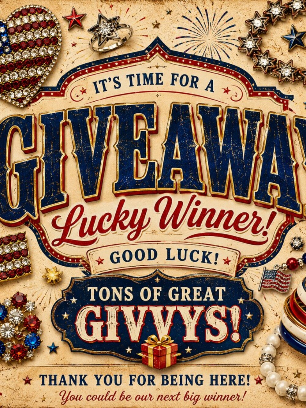 GIVEAWAY ITEM AS SEEN ON SHOW | DO NOT BUY